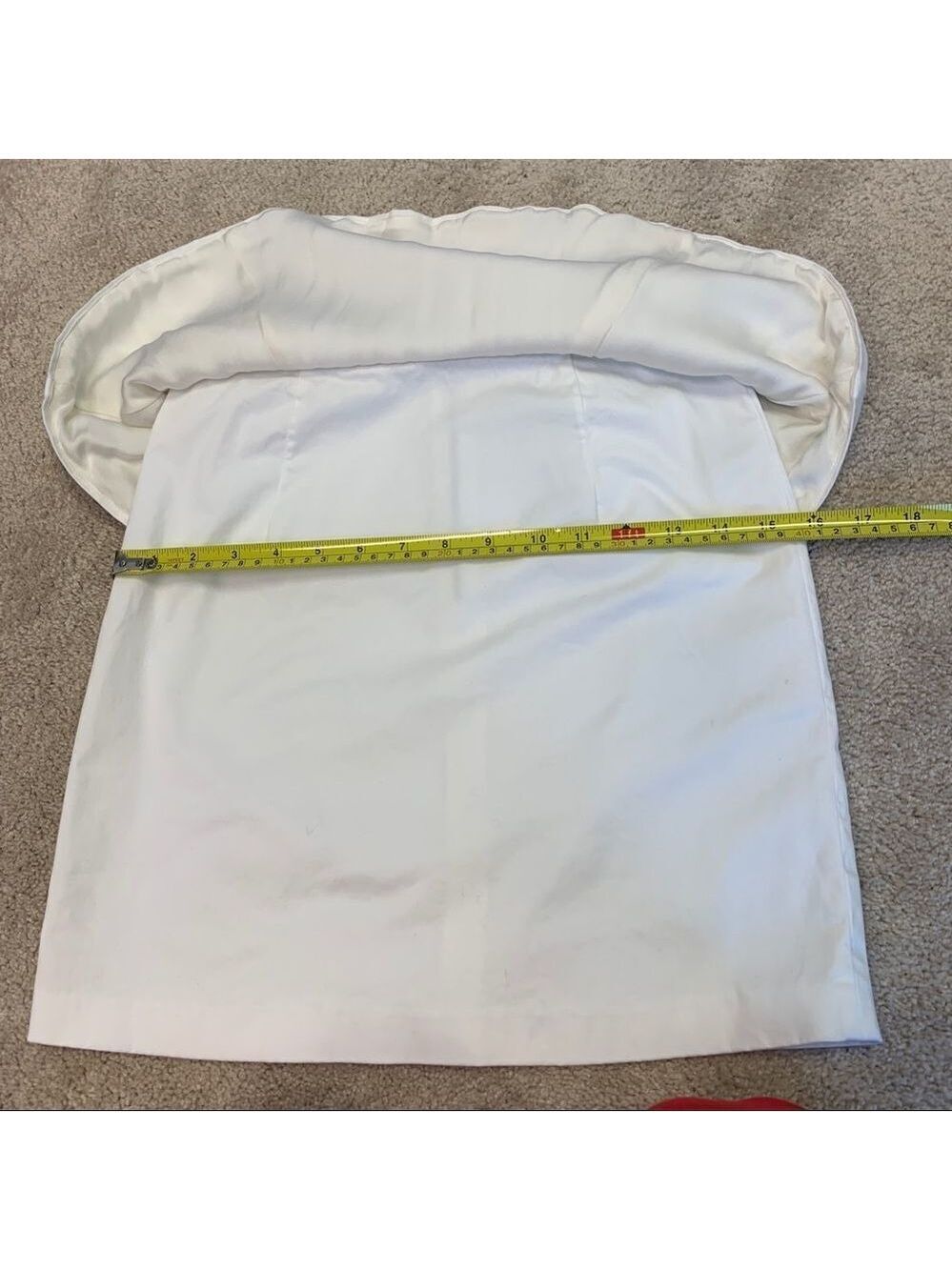 𝅺ALICE + Olivia white peplum pencil skirt Sz 4 NWT - Picture 11 of 12